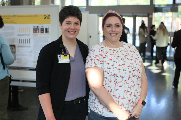 Student Laura Hovenga with her mentor, Catherine Cherwin